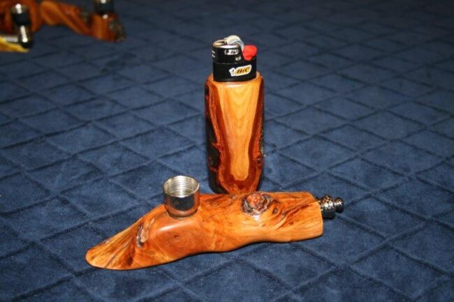 Smoking Pipe with matching lighter jacket